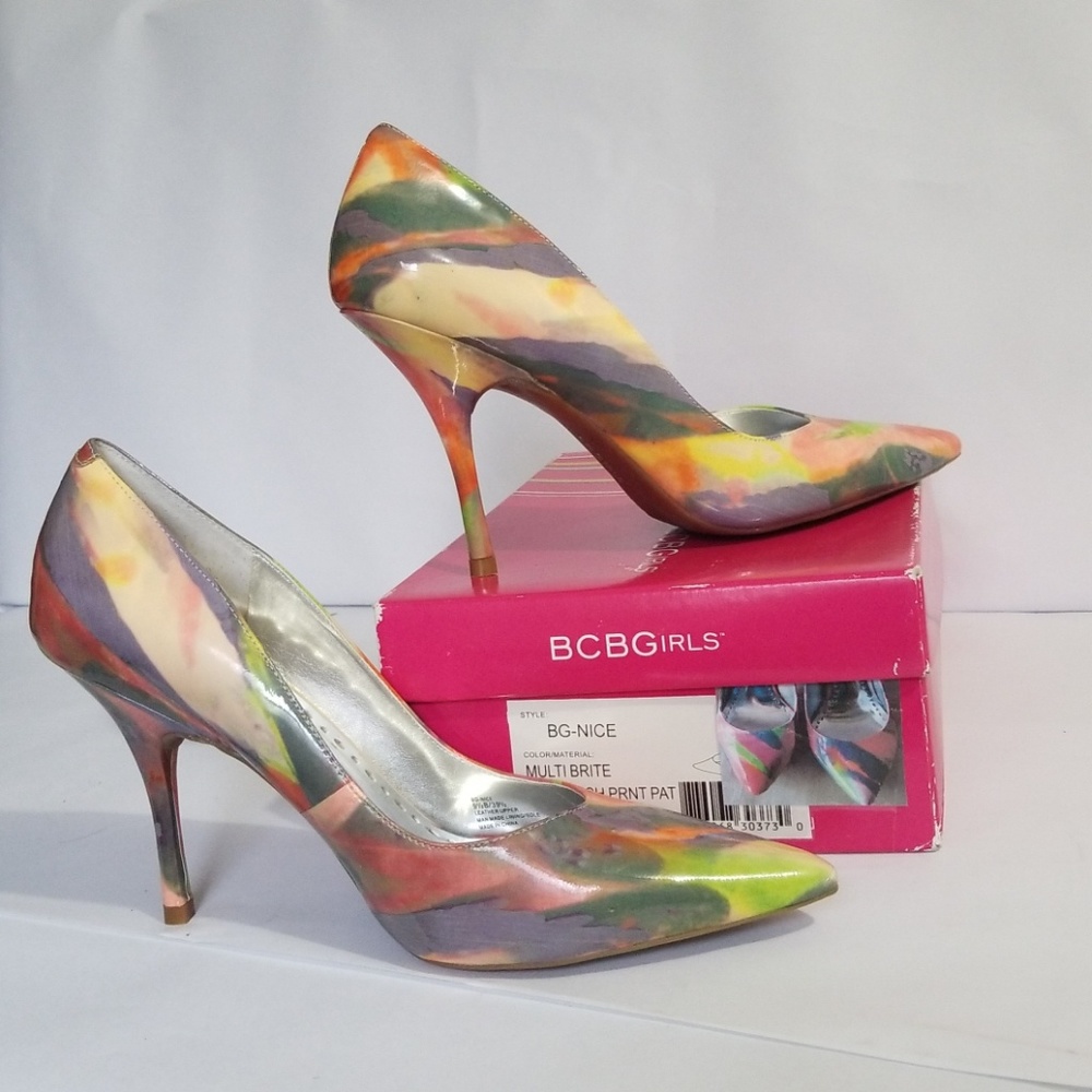 BCBG Maxazria Multi Brite heels